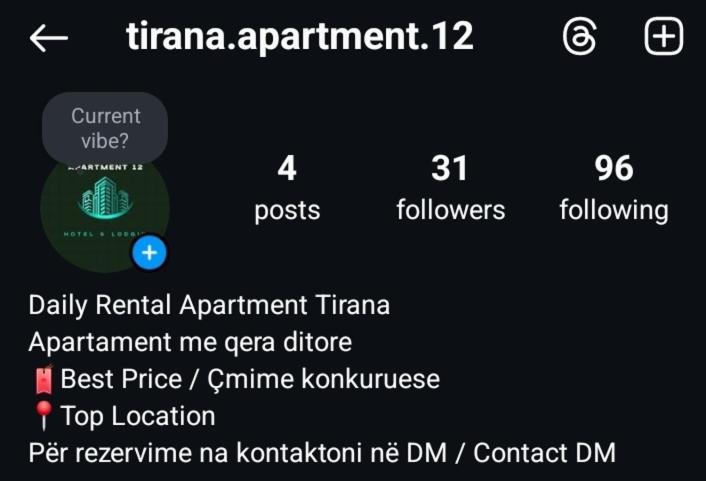 Tirana Center Apartment 12 Eksteriør bilde